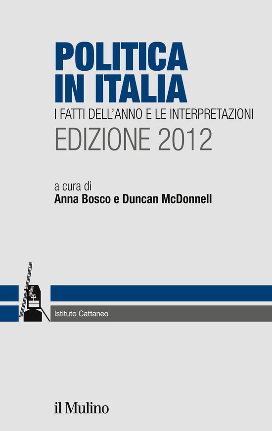 Copertina del libro Politica in Italia. Edizione 2012 (I fatti dell'anno e le interpretazioni)