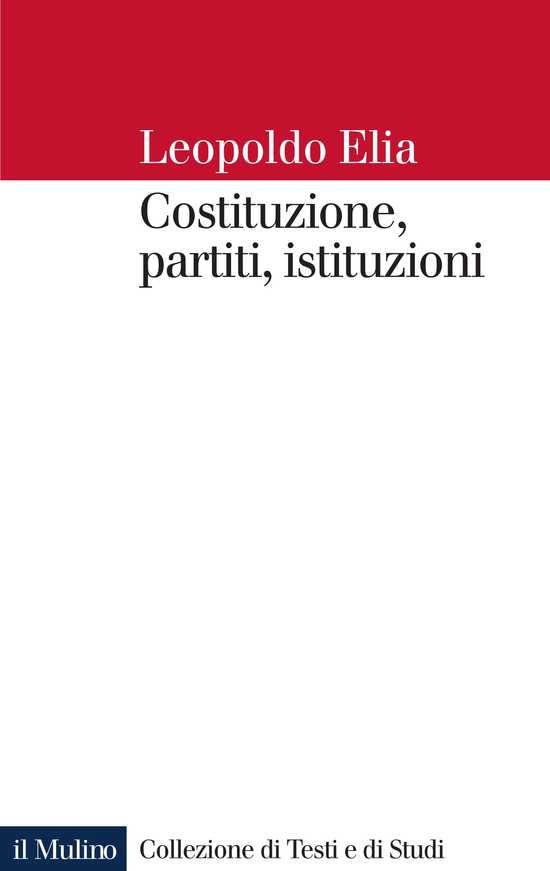 Copertina del libro Costituzione, partiti, istituzioni